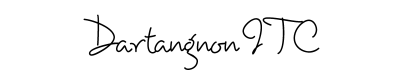 Dartangnon ITC Font for Place Cards