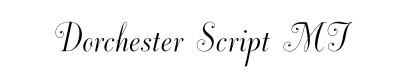 Dorchester Script Font for Place Cards