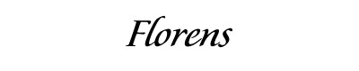Floren Font for Place Cards